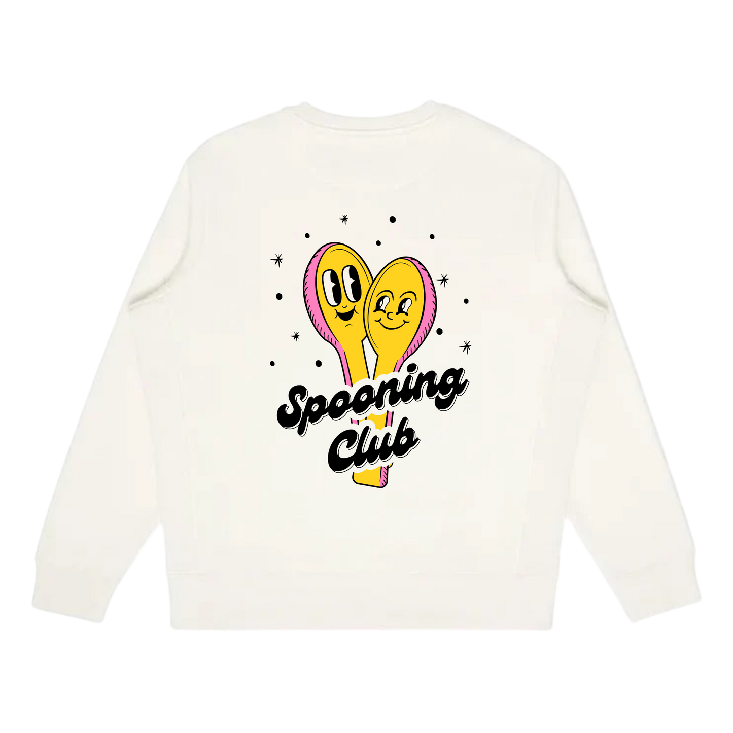 Spooning Club Crewneck (Natural)-The Coconut Cult