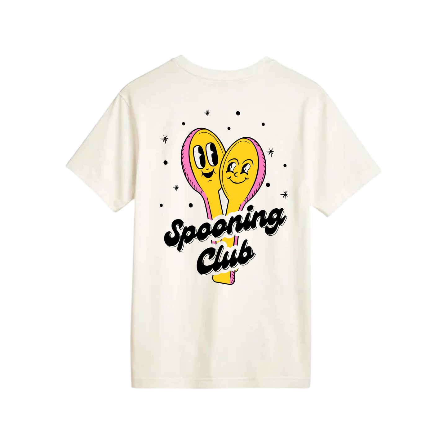 Spooning Club T-Shirt (Natural)-The Coconut Cult