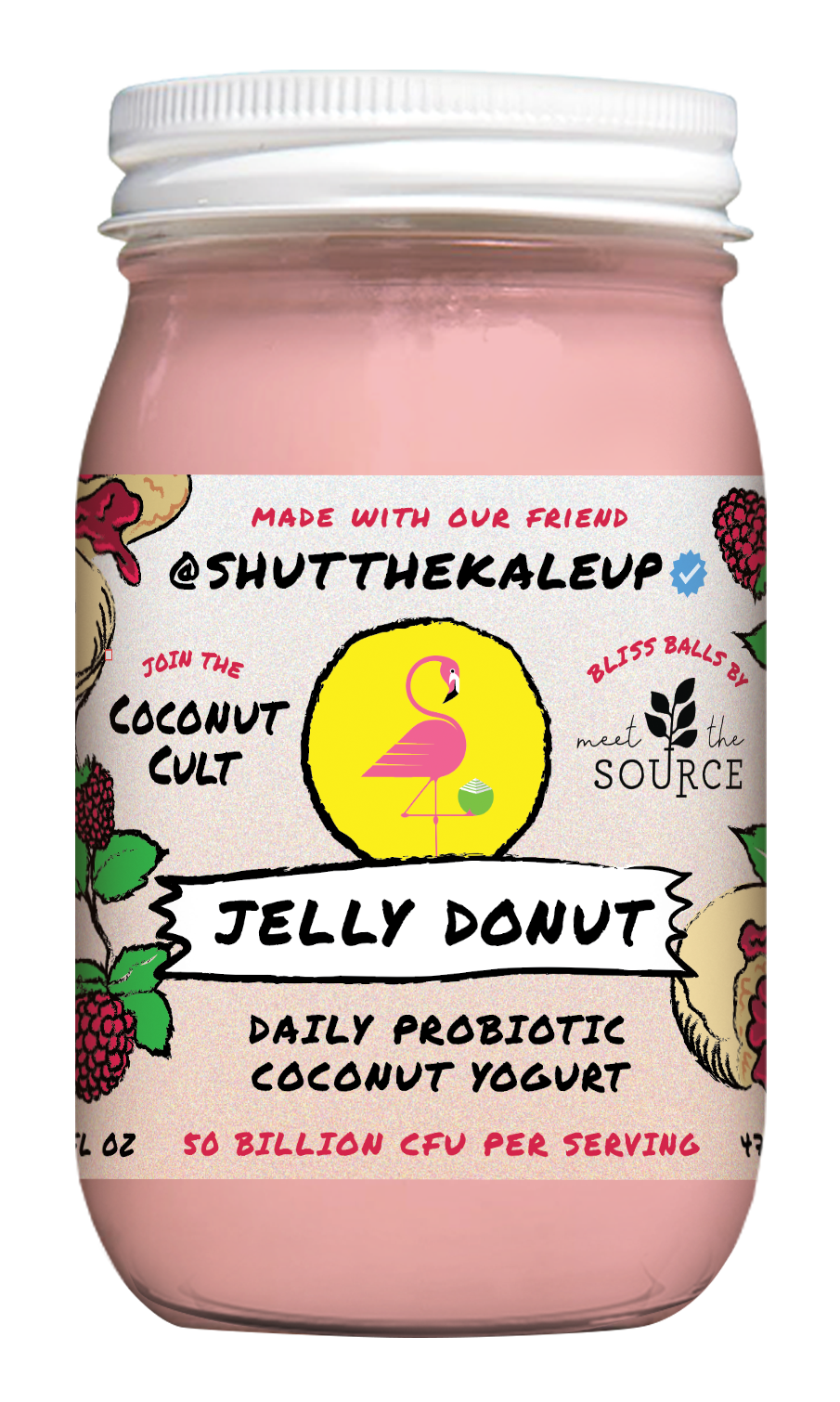 Jelly Donut - contains nuts-The Coconut Cult