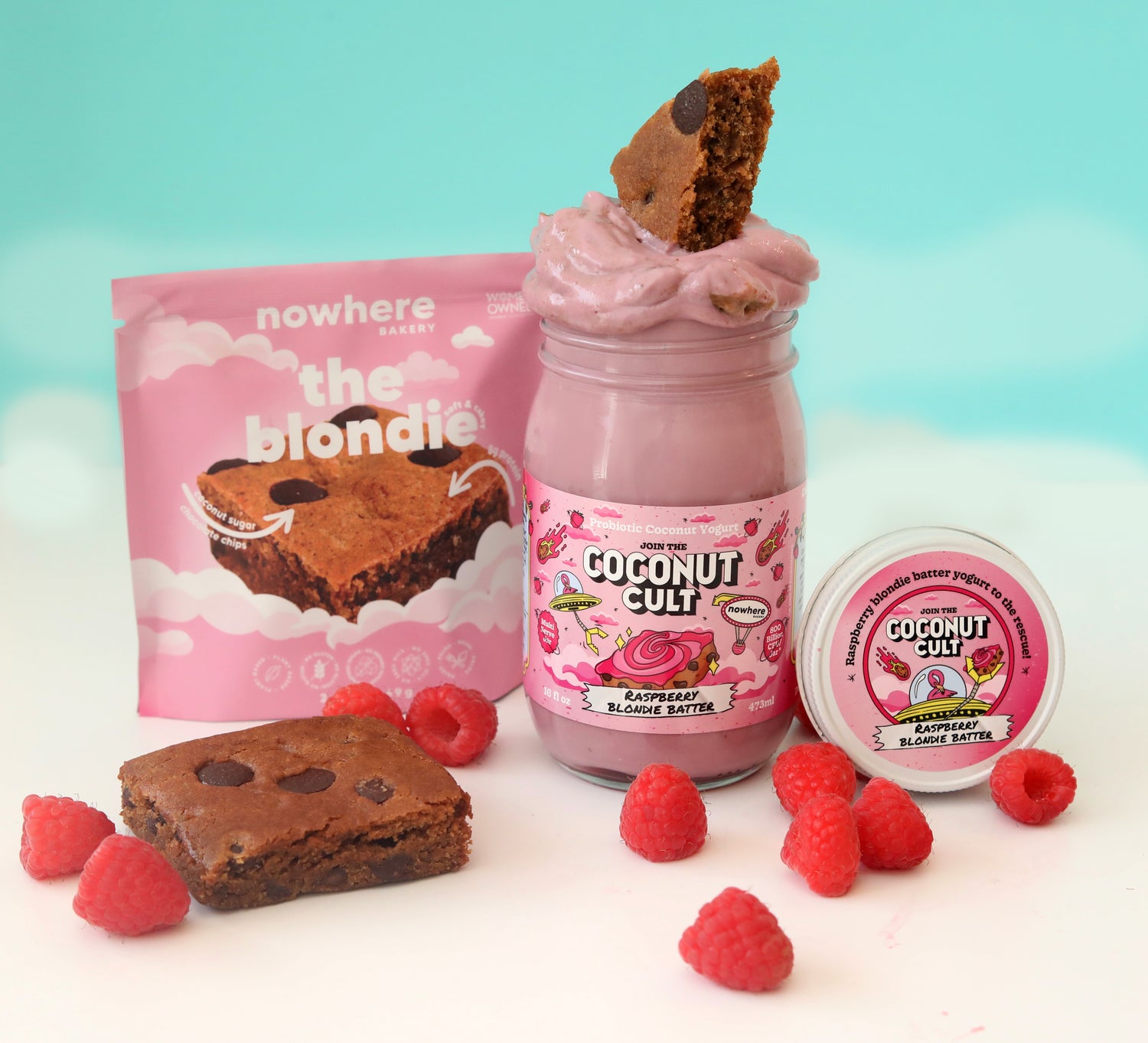 Raspberry Blondie Batter-The Coconut Cult
