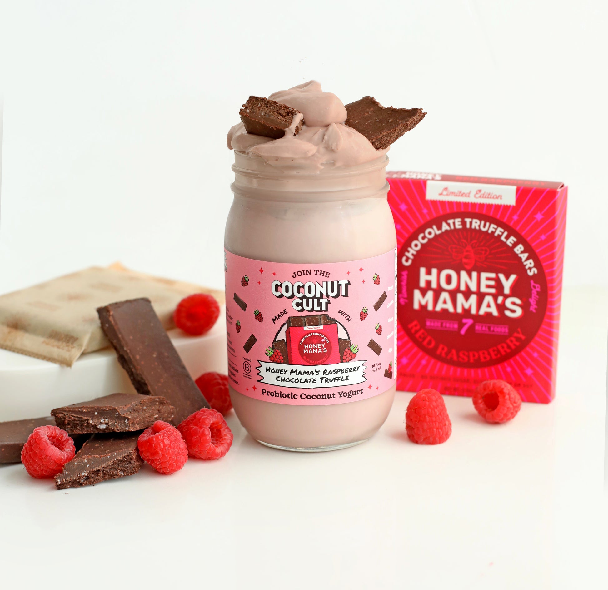 Honey Mama's Raspberry Chocolate Truffle-The Coconut Cult