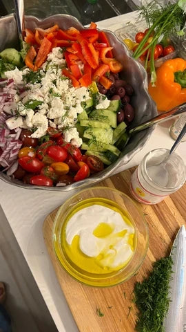 Greek Salad with Original Coconut Yogurt