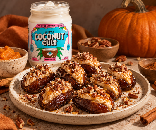 Coconut Cult Pumpkin Pie Stuffed Dates