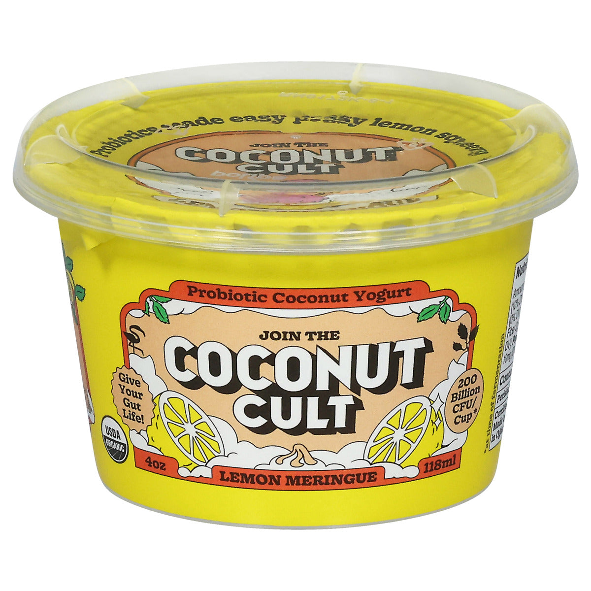 Lemon Meringue 4oz Cup-The Coconut Cult