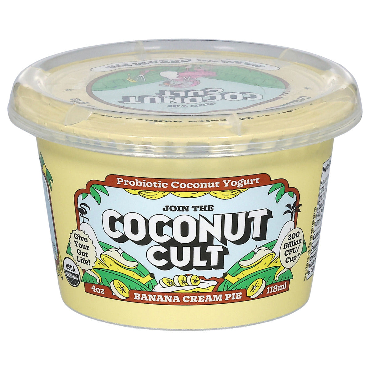 Banana Cream Pie 4oz Cup-The Coconut Cult