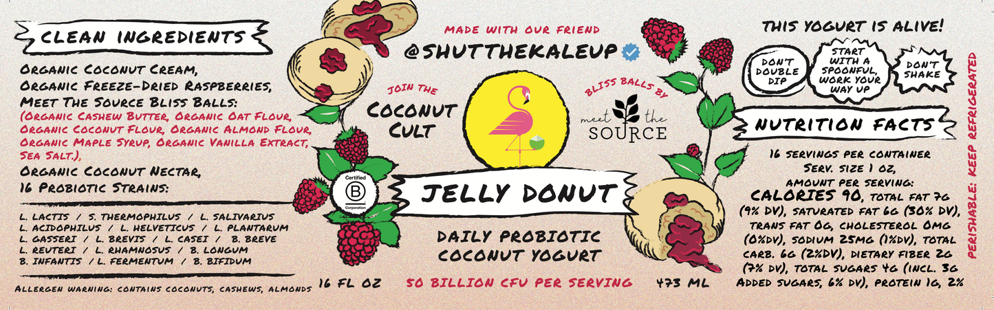 Jelly Donut Coconut Yogurt - 2 pack