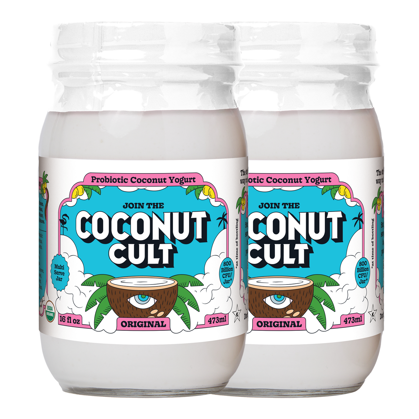 Pure cult classic. Our Original yogurt, twice over.