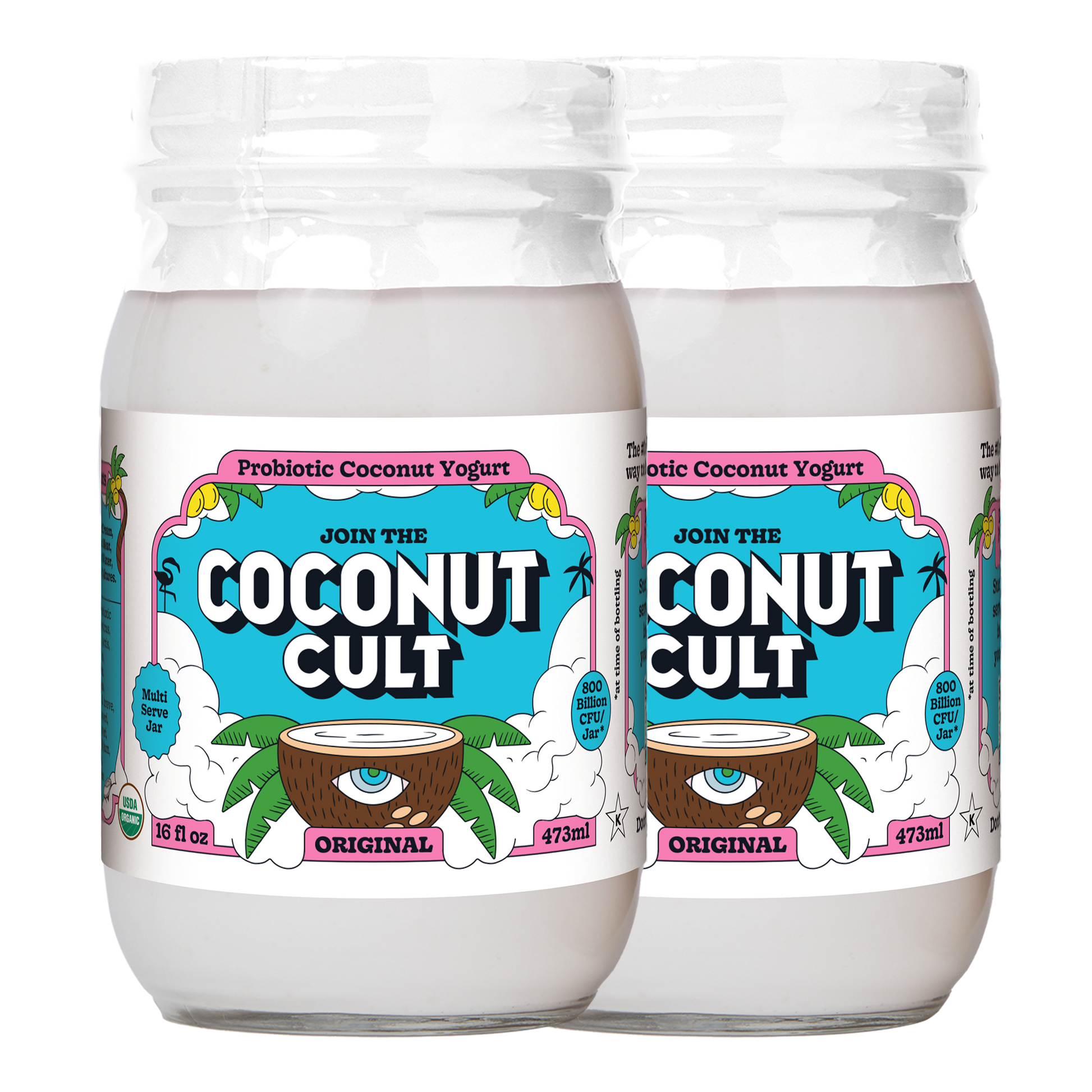 Pure cult classic. Our Original yogurt, twice over.