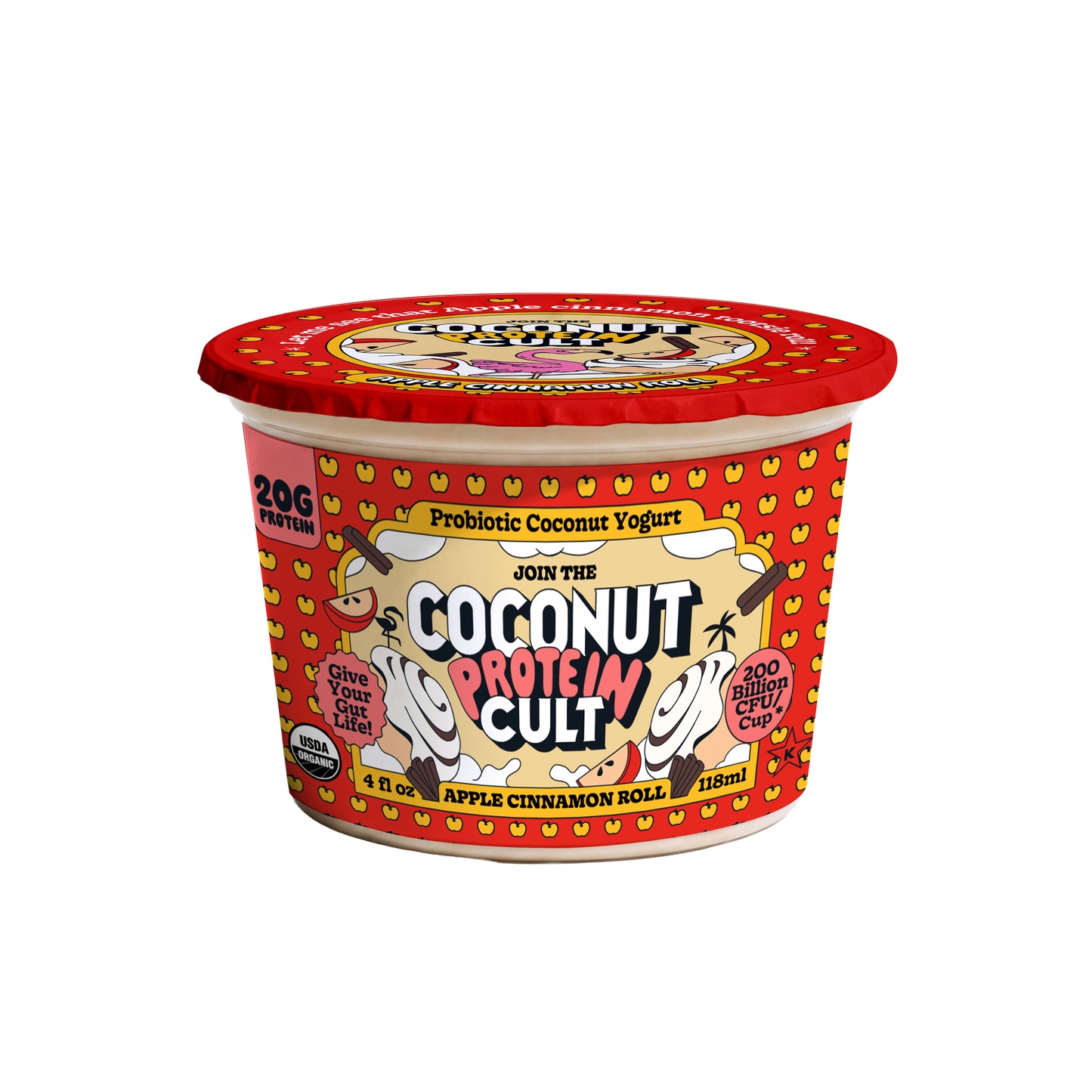 Apple Cinnamon Roll 4oz-The Coconut Cult