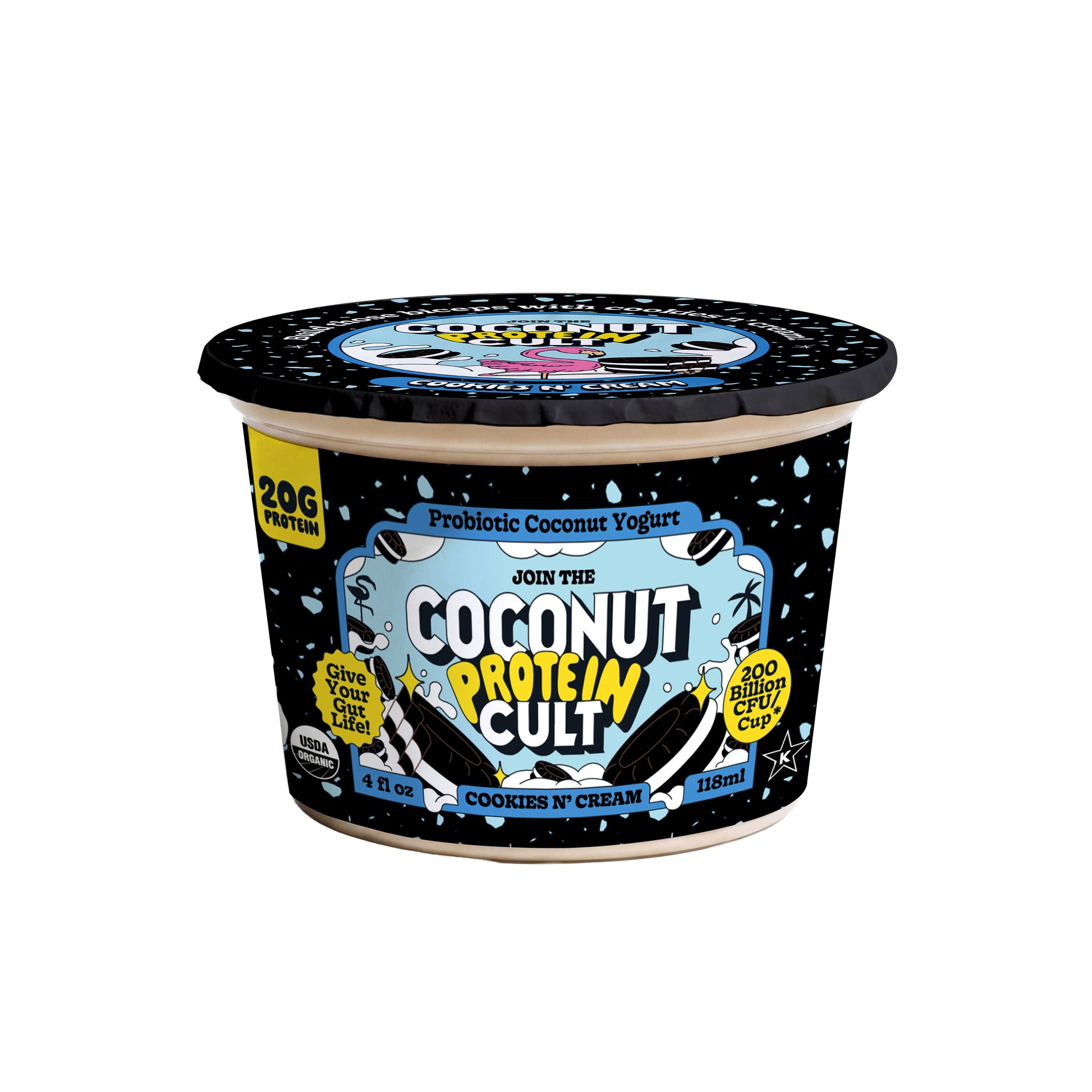 Cookies & Cream 4oz cup-The Coconut Cult